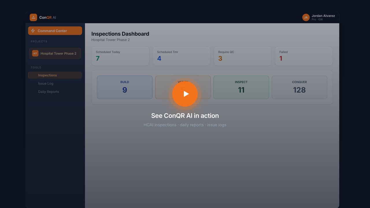 ConQR AI app demo